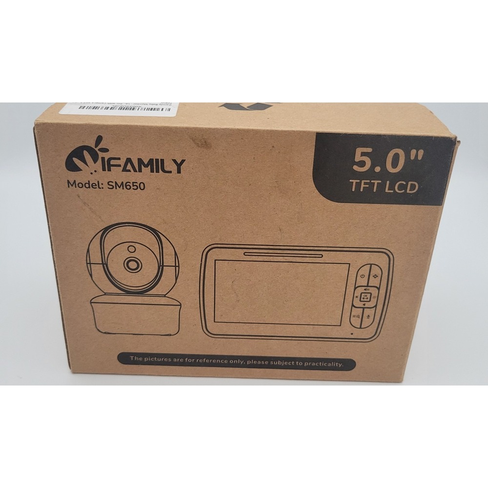 iFamily SM650 5" Video Baby Monitor Camera Two Way Audio Night Vision White
